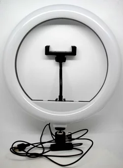 Лампа селфі LED світлодіодна кільце 30 см з тримачем для телефону та кріпленням під штатив